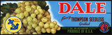 Vintage label DALE THOMPSON grapes Tal'-Wi-Wi Ranches Litchfield Park Arizona