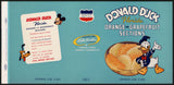 Vintage label DONALD DUCK Florida Orange and Grapefruit Sections #1 Micky Mouse