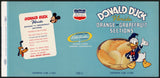 Vintage label DONALD DUCK Florida Orange and Grapefruit Sections #2 Walt Disney