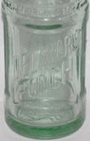 Vintage soda pop bottle DELAWARE PUNCH embossed 3 sided punch bowl dated 1927