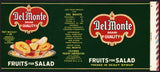 Vintage label DEL MONTE Fruits For Salad California Packing San Francisco n-mint