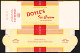 Vintage box DOYLES ICE CREAM Doyles Drug Store Stonington Illinois 1938 n-mint
