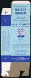 Vintage box DR A C DANIELS Wonder Lotion man pictured 1946 Boston Mass unused
