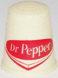 Vintage thimble DR PEPPER chevron logo unused new old stock in n-mint condition