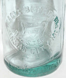 Vintage soda pop bottle EAGLE BOTTLING WKS embossed applied top Kansas City MO