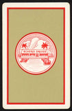 Vintage single playing card ECKERD DRUGS gold picturing drugstore palm tree cars