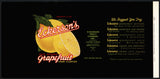 Vintage label ECKERSONS Grapefruit pictured Sanford Florida new old stock n-mint