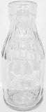 Vintage milk bottle EDW J KAEMMER round embossed quart TREQ Meriden Connecticut