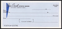 Vintage bank check ELM CREEK STATE BANK Elm Creek Nebraska new old stock n-mint+