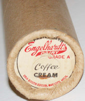 Vintage milk caps ENGELHARDTS DAIRY Coffee Cream Roll of 500 Bay City Michigan