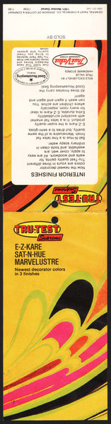 Vintage brochure TRU-TEST SUPREME E-Z Kare Sat-N-Hue with paint chips n-mint