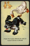 Vintage single playing card FIRST NATIONAL BANK OF JOPLIN #2 Butch dog Missouri