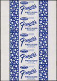 Vintage bread wrapper FRASERS WHITE SLICED Kelso Washington unused new old stock