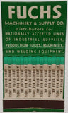 Vintage matchbook FUCHS MACHINERY and SUPPLY printed stick Omaha Nebraska n-mint