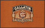 Vintage label GALLATIN cigar box inner For More Happiness embossed unused n-mint+