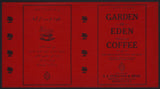 Vintage label GARDEN OF EDEN COFFEE early one S S Gorayeb and Bros Brooklyn NY