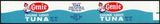 Vintage label GENIE Tuna cartoon genie Baza'r Inc Portland Oregon unused n-mint+