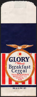 Vintage bag GLORY BREAKFAST CEREAL sample Teichgraeber Milling Gypsum Kansas