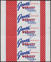 Vintage bread wrapper GROVES WHITE Quality Bakery dated 1952 Longview Washington