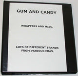 Vintage GUM and CANDY WRAPPER COLLECTION over 100 different originals 1920s-1970s