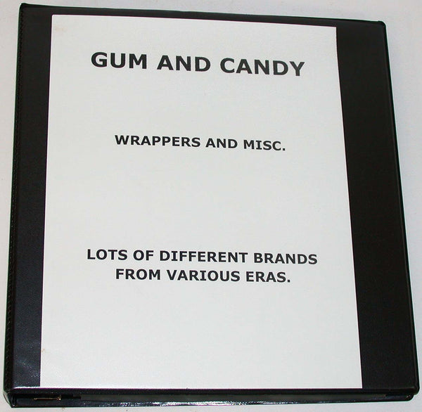 Vintage GUM and CANDY WRAPPER COLLECTION over 100 different originals 1920s-1970s