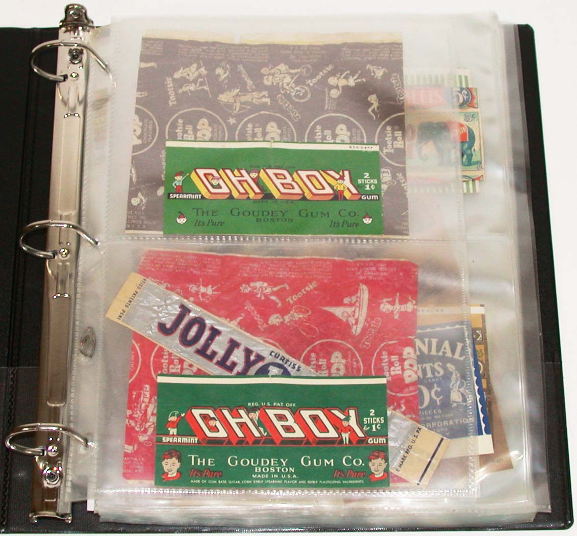Vintage GUM and CANDY WRAPPER COLLECTION over 100 different originals ...