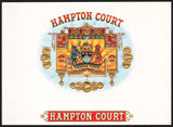 Vintage label HAMPTON COURT cigar box inner crest pictured embossed unused n-mint+
