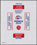 Vintage bread wrapper HARVEST QUEEN Golden State Baking Fresno California n-mint