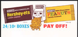 Vintage letterhead HERSHEYS Hersey-ets and Peanuts slot machine pictured unused