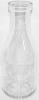 Vintage milk bottle Bottled at HILL CREST embossed quart TREQ Columbia Missouri