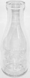 Vintage milk bottle Bottled at HILL CREST embossed quart TREQ Columbia Missouri