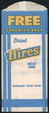 Vintage carton stuffer HIRES ROOT BEER Free Sandwich Bags unused new old stock