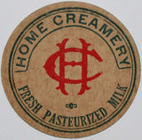 Vintage milk bottle cap HOME CREAMERY Fresh Pasteurized Milk Portland Oregon unused