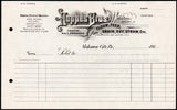 Vintage receipt HOPPES BROS Flour Seed Grain Salt Mahanoy City PA 1910s n-mint+