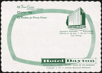 Vintage placemat HOTEL DAYTON old hotel pictured Town Casino Kenosha Wisconsin