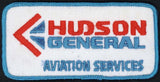 Vintage uniform patch HUDSON GENERAL Aviation Services new old stock n-mint+