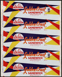Vintage bread wrapper HY-KLAS GOLDEN CRUST Sandwich from 1956 St Joseph Missouri