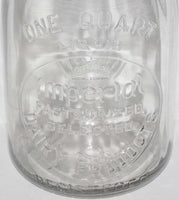 Vintage milk bottle IMPERIAL DAIRY PRODUCTS embossed quart TREQ West Virginia