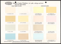 Vintage brochure TRU-TEST SELECT Interior Latex Finishes with paint chips n-mint