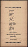 Vintage receipt JEFFERSON CITY PRODUCE Purina Chows Feed Ruwart 1940s Missouri