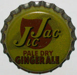 Vintage soda pop bottle cap JIC JAC GINGER ALE cork lined unused new old stock