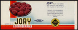 Vintage label JORY LOGANBERRIES pictured United Growers Salem Oregon n-mint+
