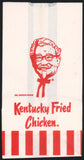 Vintage bag KENTUCKY FRIED CHICKEN Colonel Sanders pictured unused new old stock