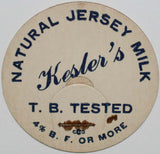 Vintage milk bottle cap KESLERS Natural Jersey Milk T B Tested new old stock