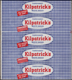 Vintage bread wrapper KILPATRICKS White San Francisco Oakland California unused