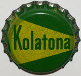 Vintage soda pop bottle cap KOLATONA green and yellow cork lined new old stock