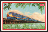 Vintage playing card L & N railroad The Humming Bird train Louisville Nashville