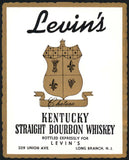Vintage label LEVINS Kentucky Whiskey Long Branch #1 New Jersey unused n-mint+