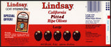 Vintage label LINDSAY Olives International California unused new old stock n-mint+