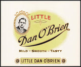 Vintage label LITTLE DAN O' BRIEN cigar box inner Buffalo NY embossed n-mint+